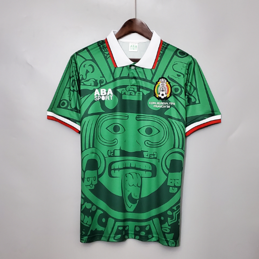 Retro 1998 Mexico home Men's Football T-Shirt Thai Quality