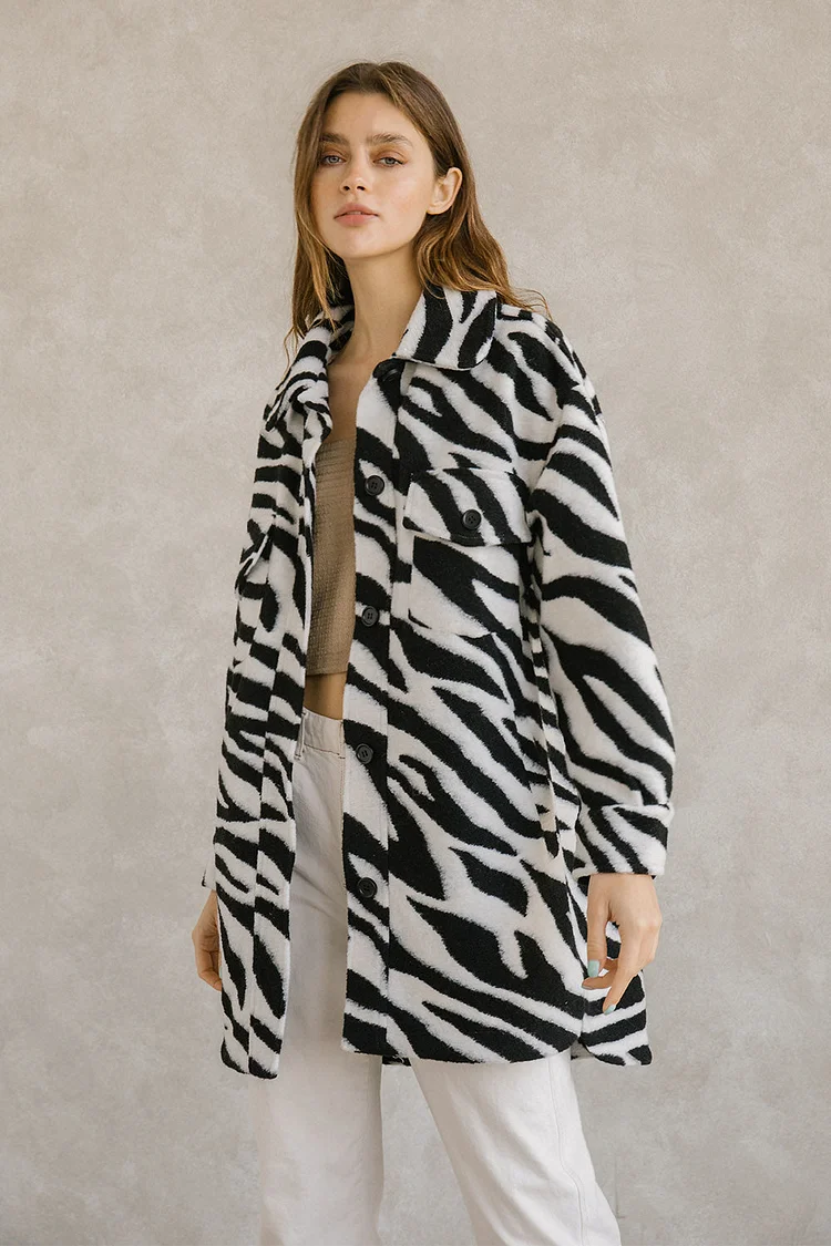 Zebra Print Coat