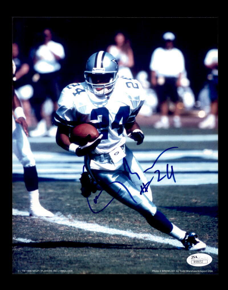 Larry Brown JSA Coa Cowboys Signed 8x10 Autograph Photo Poster painting