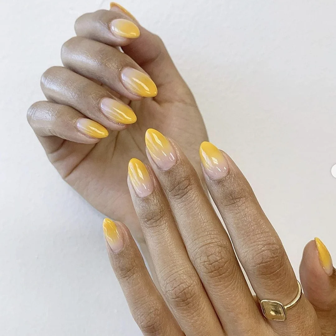 24Pcs Middle Length Ballerina Nude Pink Color False Nails Design With Heart Pattern DIY Artificial Fake Nails With Press Glue 1103 515-Nail Inspo