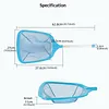 Pool Cleaning Nets Pole Leaf Skimmer Net With Short Pole Swimming Pool Cleaning Net Lightweight Deep-Water Pools Leaf Nets for Fine Debris in Inground/Above Ground