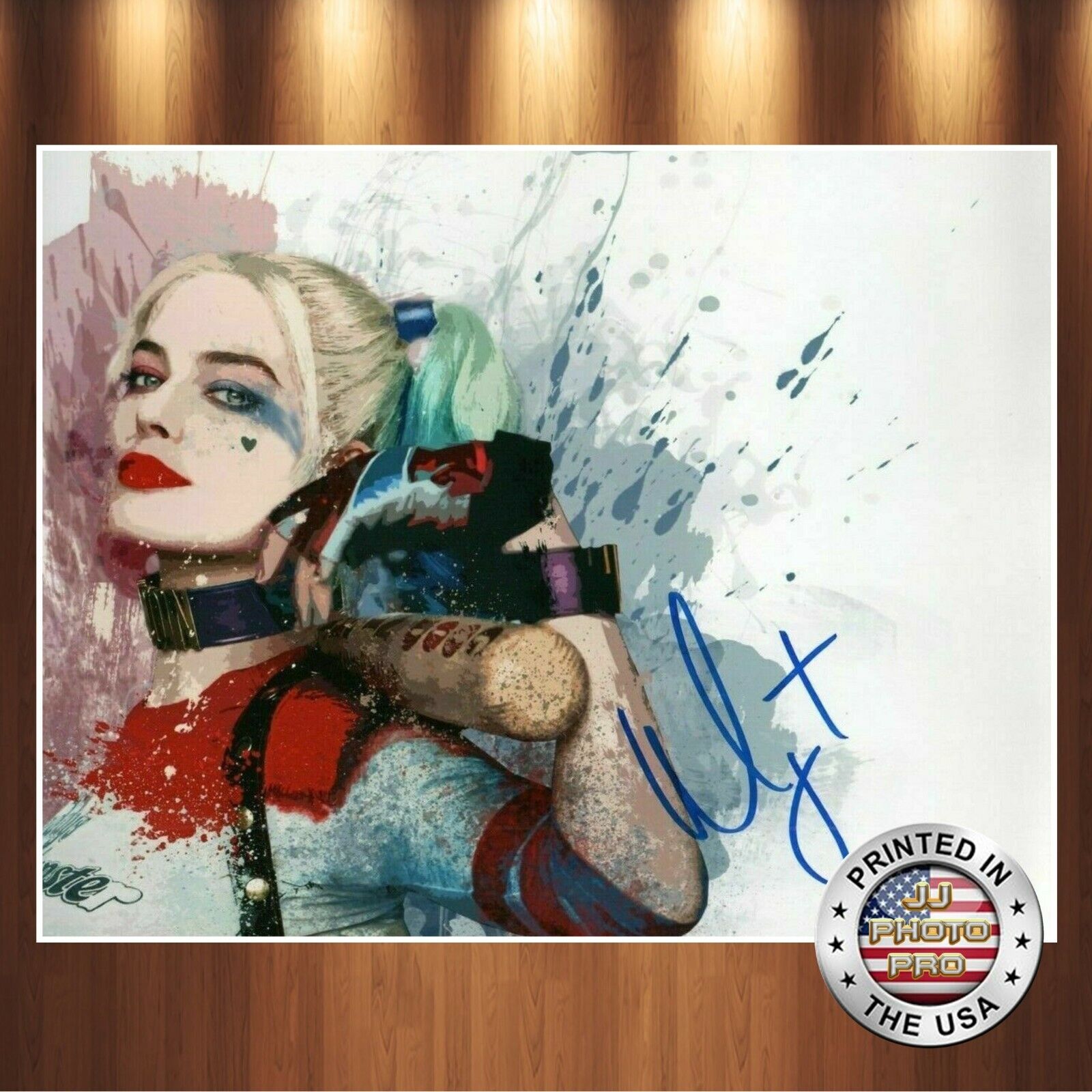 Margot Robbie Autographed Signed 8x10 Photo Poster painting (Suicide Squad) REPRINT