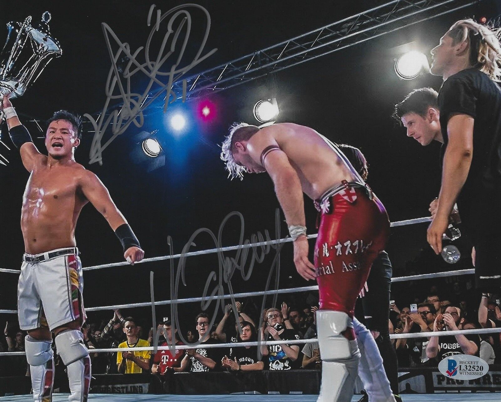 Will Ospreay & Kushida Signed 8x10 Photo Poster painting BAS Beckett COA New Japan Pro Wrestling