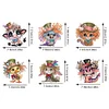 6pcs Acrylic Special Shape Animal Diamond Painting Fridge Magnet