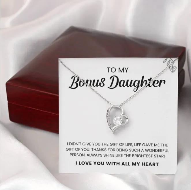 To My Bonus Daughter | Shine Like The Brightest Star | Necklace