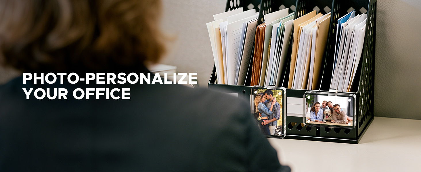 Car Visor Photo Clip - Acrylic Car Photo Holder , Strong Magnet Visor Clip Photo Frame