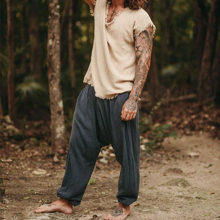 Linen Harem Pants-inspireuse