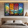 (Stamped/Counted) Four Seasons - 11CT Cross Stitch 60*40CM(glass painting cross stitch)(Big Size)