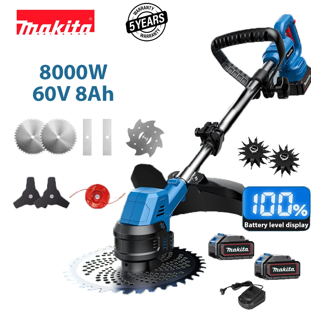 Mașină de tuns iarba multifuncțională cu baterie litiu Makita 15000W
