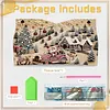 Snow Town DIY Pearl Diamond Painting PU Cover Tissue Holder Kit Pearl Art Painting Decoration for Home & Gifts