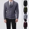 Men's Business Double-Breasted Cardigan Sweater