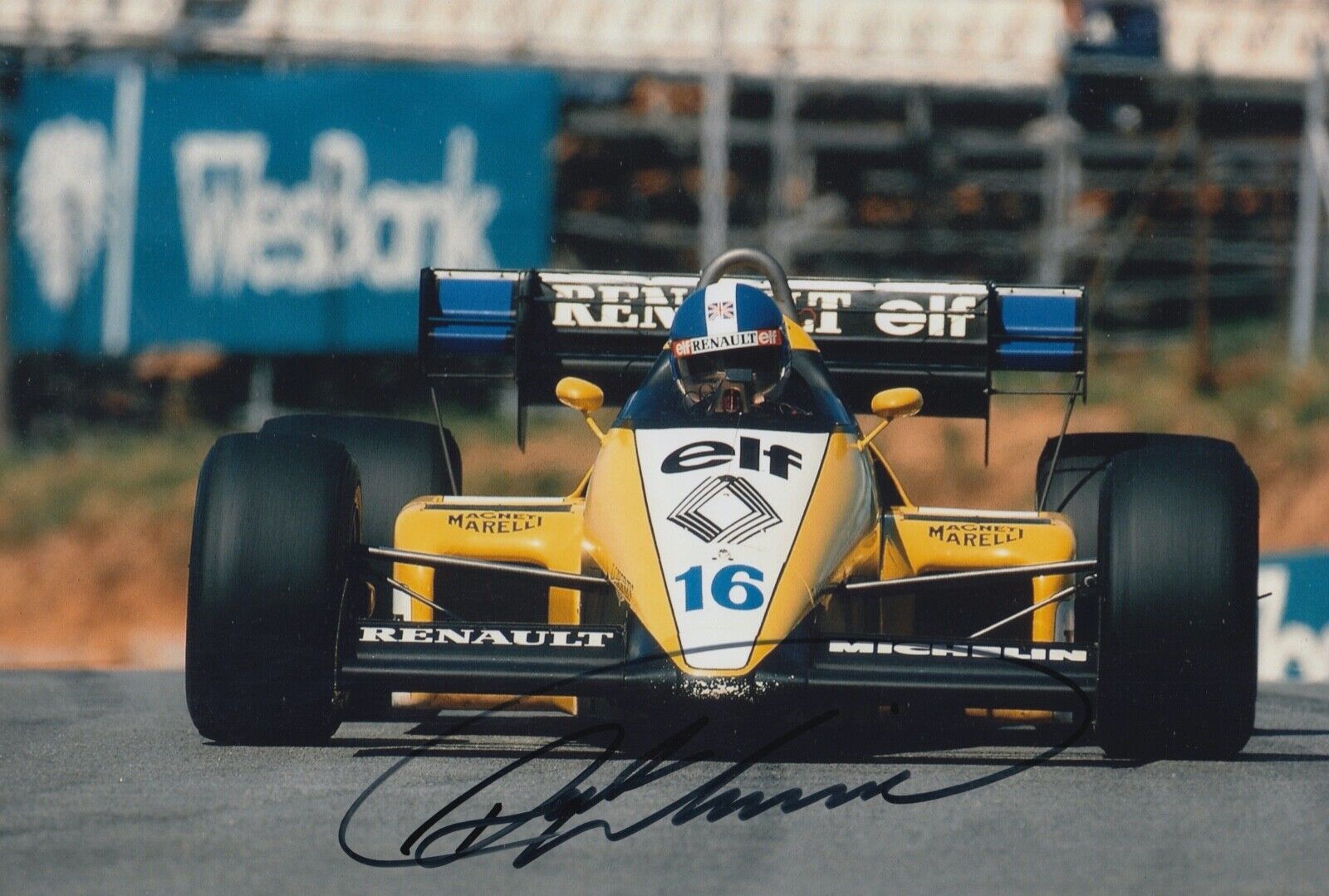 Derek Warwick Hand Signed 12x8 Photo Poster painting F1 Autograph Equipe Renault Elf