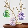 6pcs DIY Dragon Double Side Diamond Painting Keychains