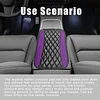 Car Center Console Cover, Universal Leather Waterproof Armrest Seat Box Cover Protector, Comfortable Car Decor Accessories Fit for Most Cars, Vehicles, SUVs-Purple