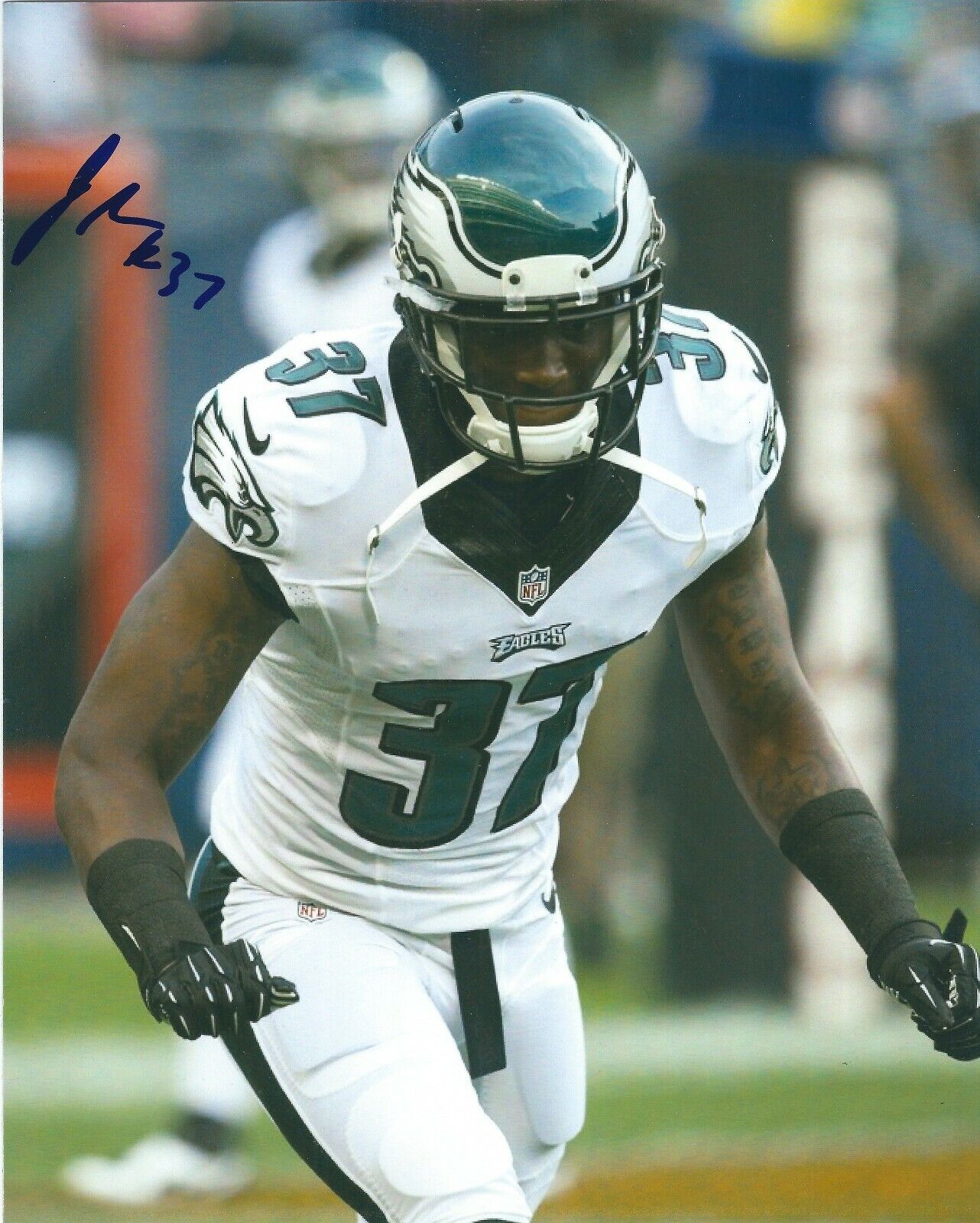 Autographed Jaylen Watkins 8X10 Philadelphia Eagles Photo Poster painting with COA