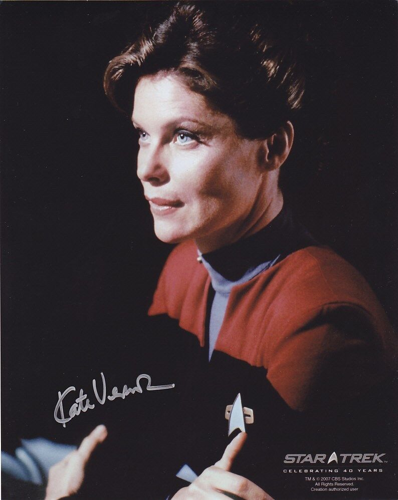 Kate Vernon - Star Trek VOY signed Photo Poster painting