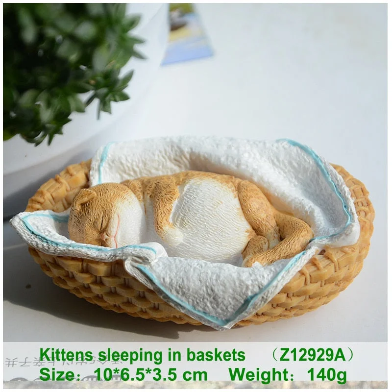 Everyday Collection Easter Kawaii Cat Home Decoration Accessories Animal Figurines Maneki Neko Sculpture Miniature Fairy Garden