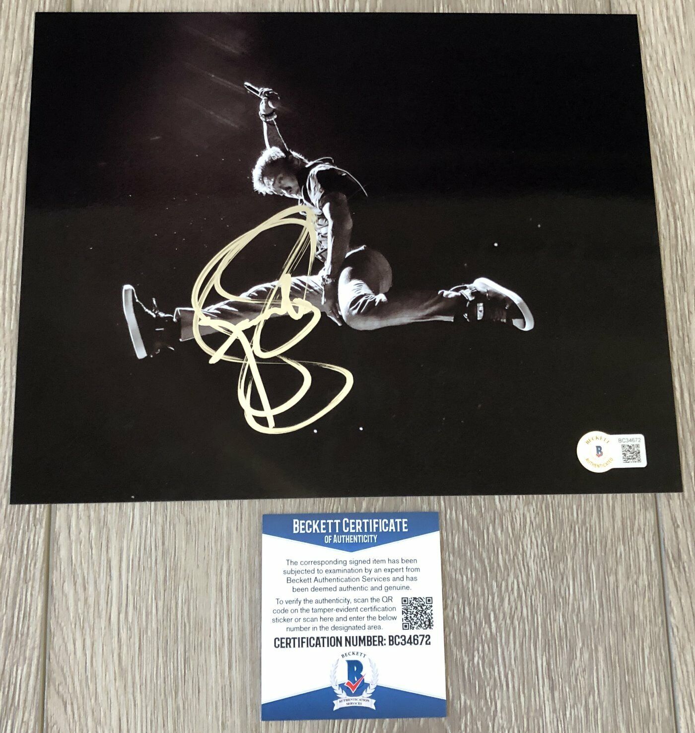 ARNEL PINEDA SIGNED AUTOGRAPH JOURNEY 8x10 Photo Poster painting w/EXACT PROOF & BECKETT BAS COA