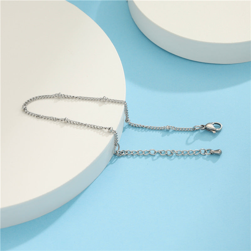 Women Minimalist Ellipse Geometric Stainless Steel Handmade Bracelets