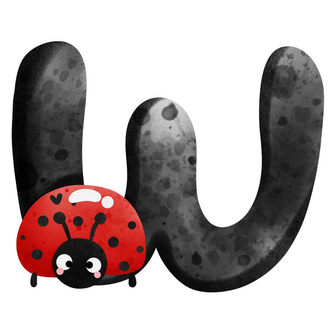 Diamond Painting - Full Round/Square Drill - Ladybug Alphabet(30*30 - 50*50cm)