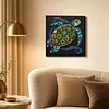 Framed Turtle - DIY Button Art Painting Kit for Creativity DIY Pearl Dot Crafts for Gift Home Wall Decor 30*30CM