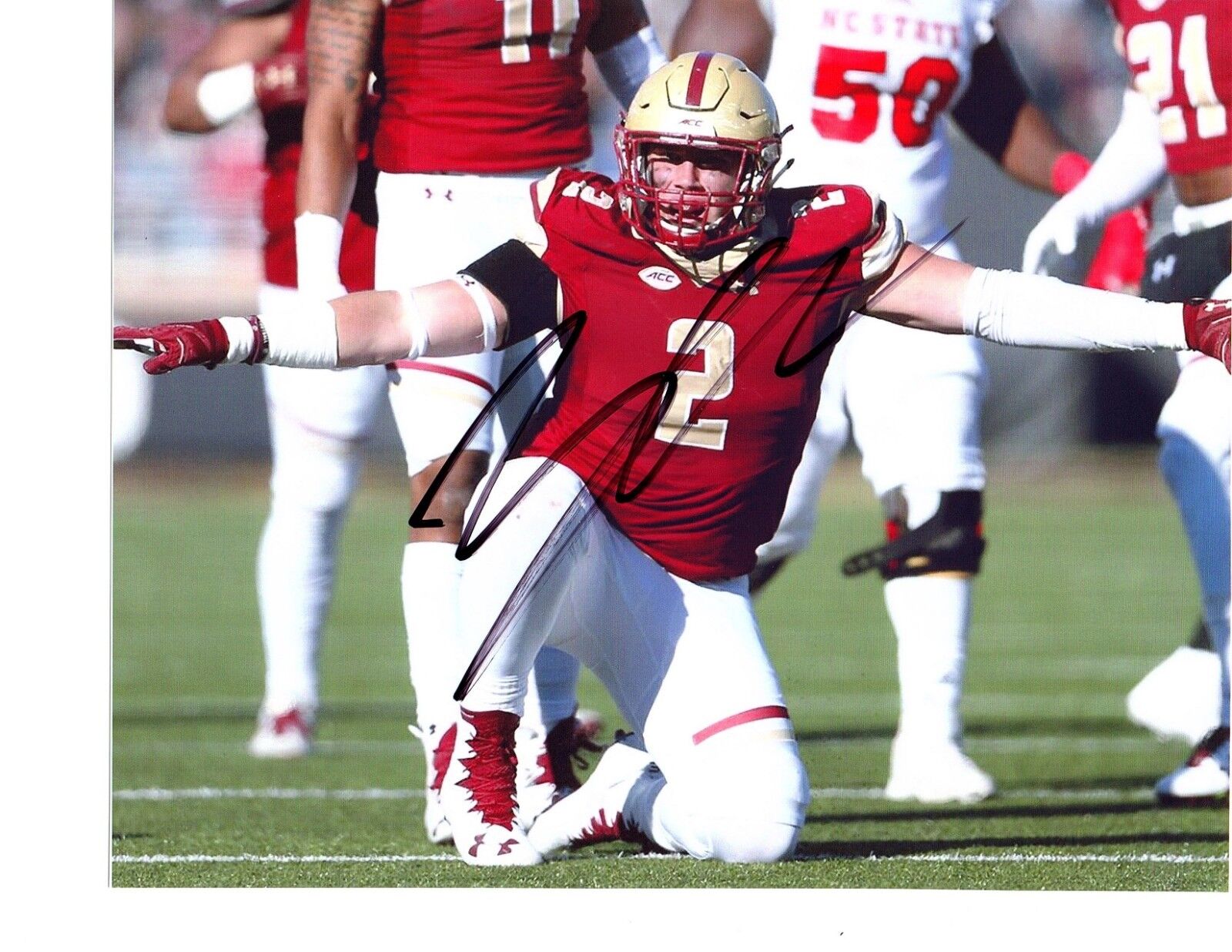 Zach Allen Boston College Eagles signed autographed 8x10 football Photo Poster painting E