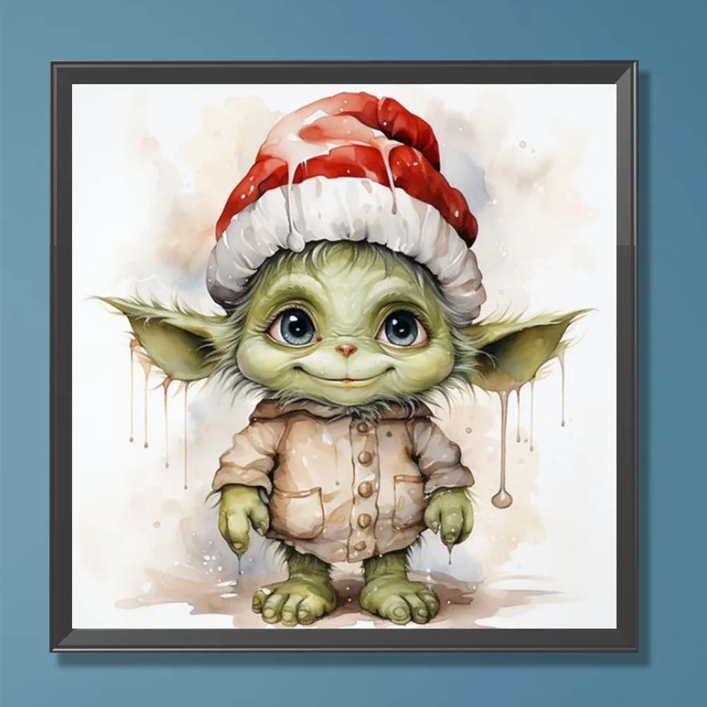 Diamond Painting - Full Round Drill - Yoda(Canvas|30*30cm)