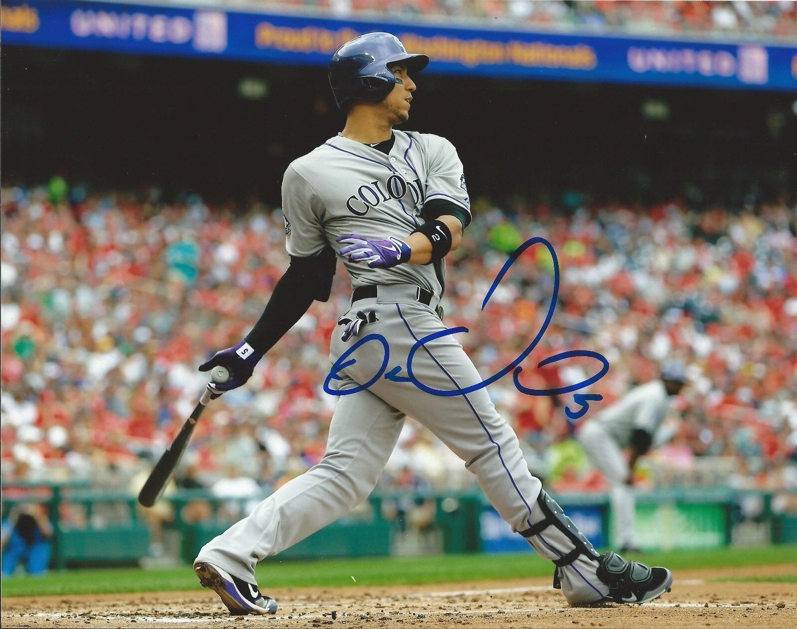 CARLOS GONZALEZ signed Colorado Rockies ALL STAR 8X10 Photo Poster painting w/COA PROOF