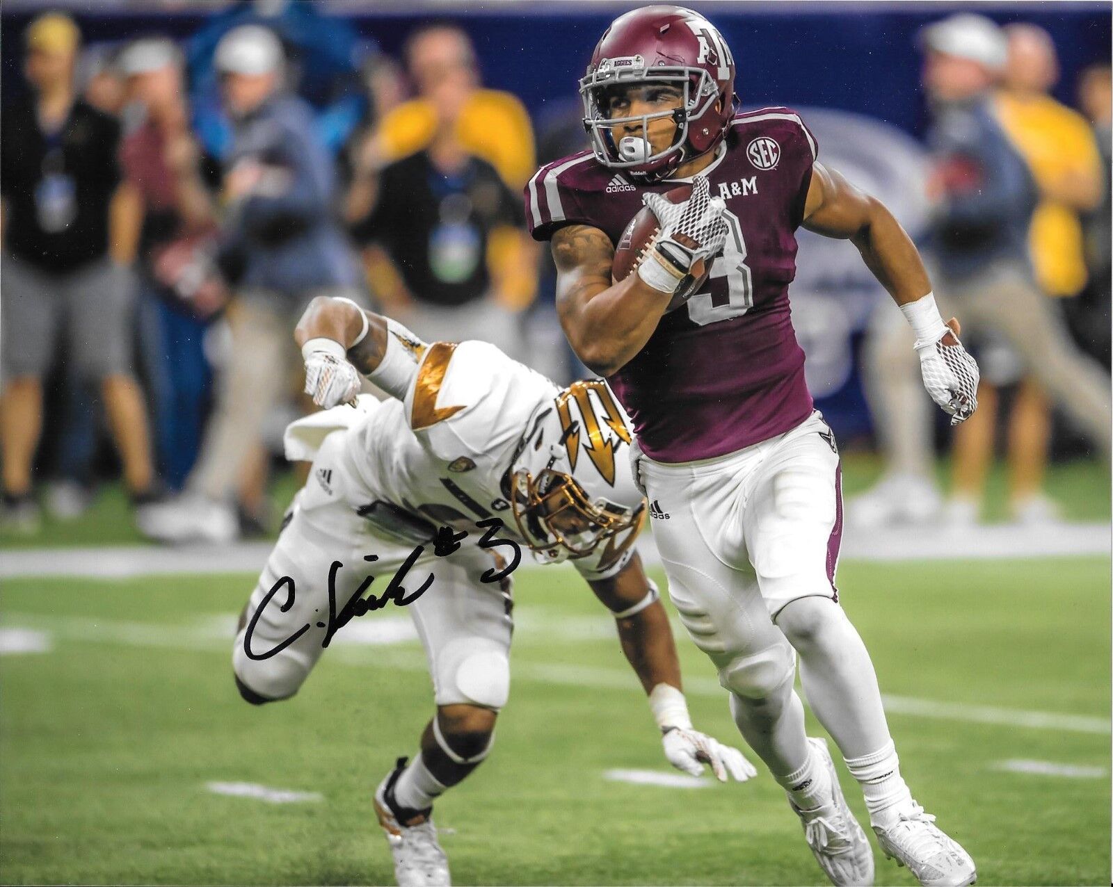 CHRISTIAN KIRK HAND SIGNED TEXAS A&M AGGIES 8X10 Photo Poster painting W/COA