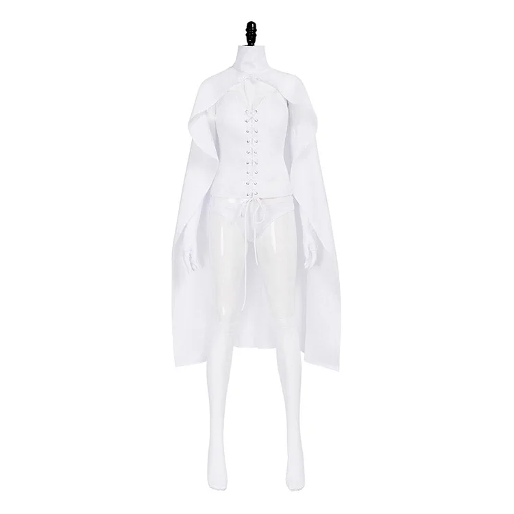 X-Men '97 (2024) Emma Frost White Queen White Cloak Set Outfits Cosplay Costume