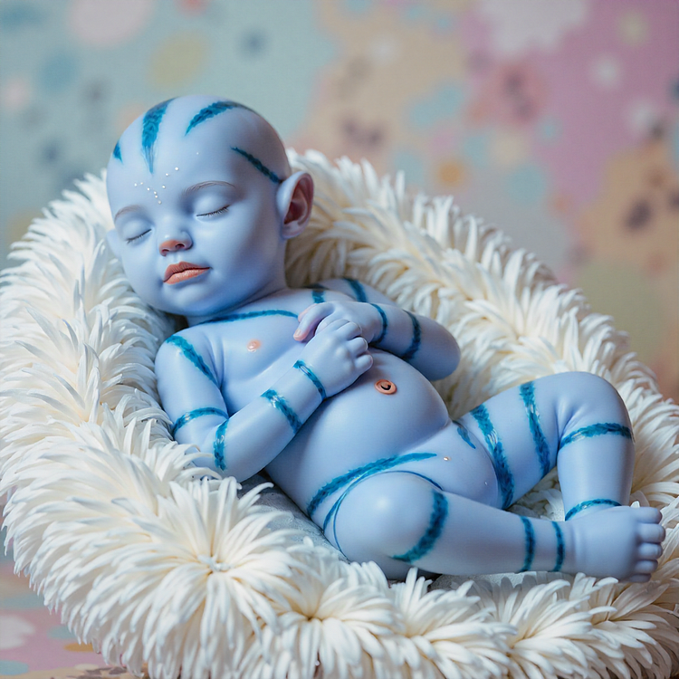 20'' Realistic Reborn Handmade Fantasy Baby Girl Olerin,Blue Reborn Baby：Realistic Reborn Baby Dolls By Rsgdolls®