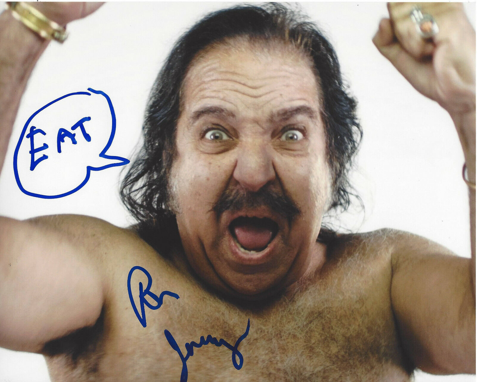 RON JEREMY SIGNED AUTHENTIC 8x10 Photo Poster painting D w/COA ACTOR PROOF