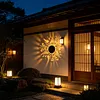 Solar Powered Outdoor Hummingbirds Wall Lamps Wall-Mounted Garden Lights