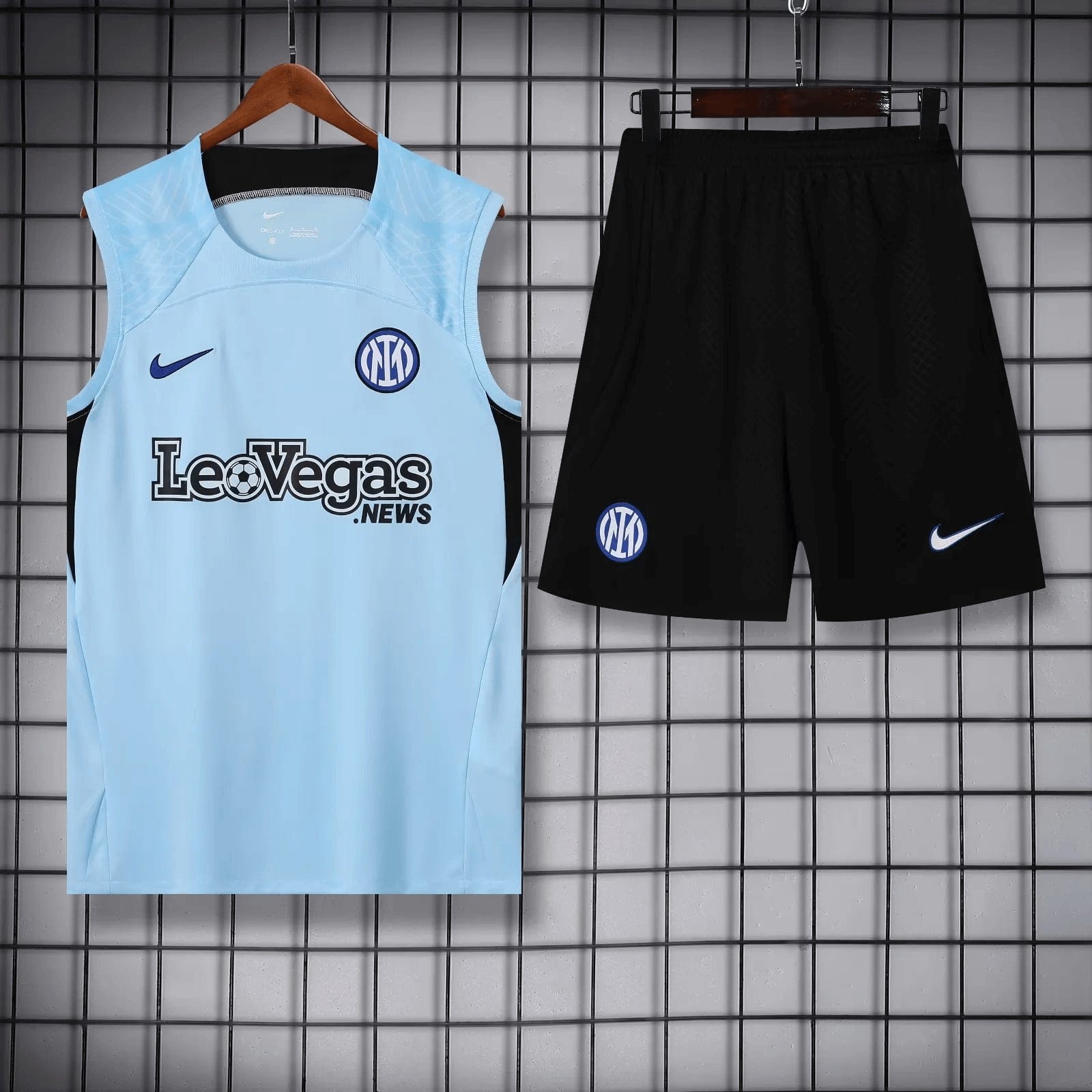 2023/2024 Inter Milan pre-match training Blue Jersey+Shorts 1:1 Thai Quality mysite