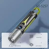 Portable Zoom Flashlight with Hook USB Rechargeable Waterproof