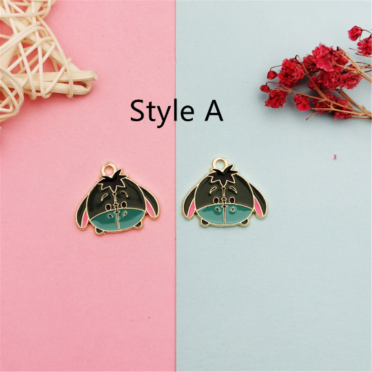 4 Style Animal Pendant Charms, Gold Enamel Ladybug Charm, Animal Tiger charm,Metal Bear Charms/ Pendant/Earrings /Jewelry Making/DIY
