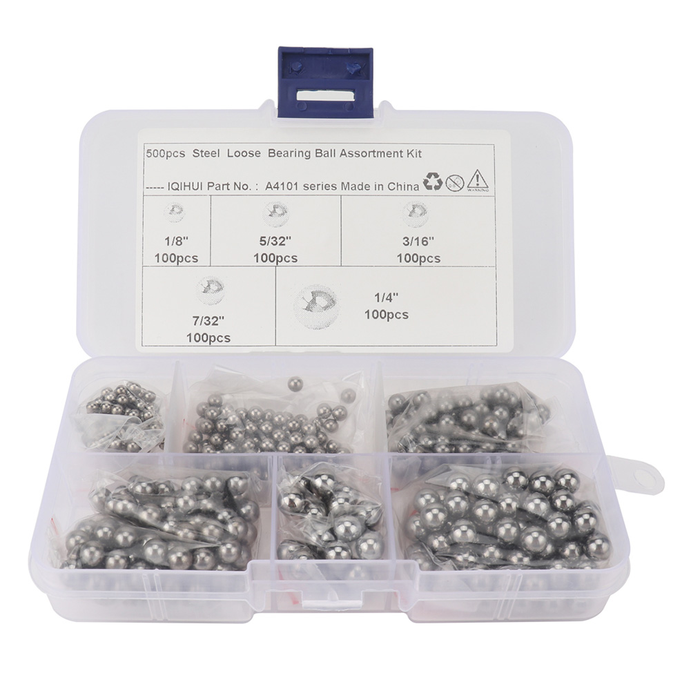 

500pcs G25 Precision Steel Bearing Balls 1/8 5/32 3/16 7/32 1/4 Grade 25, 501 Original