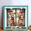 Christmas Giraffe - 18CT Counted Cross Stitch 30*30cm/11.81*11.81in