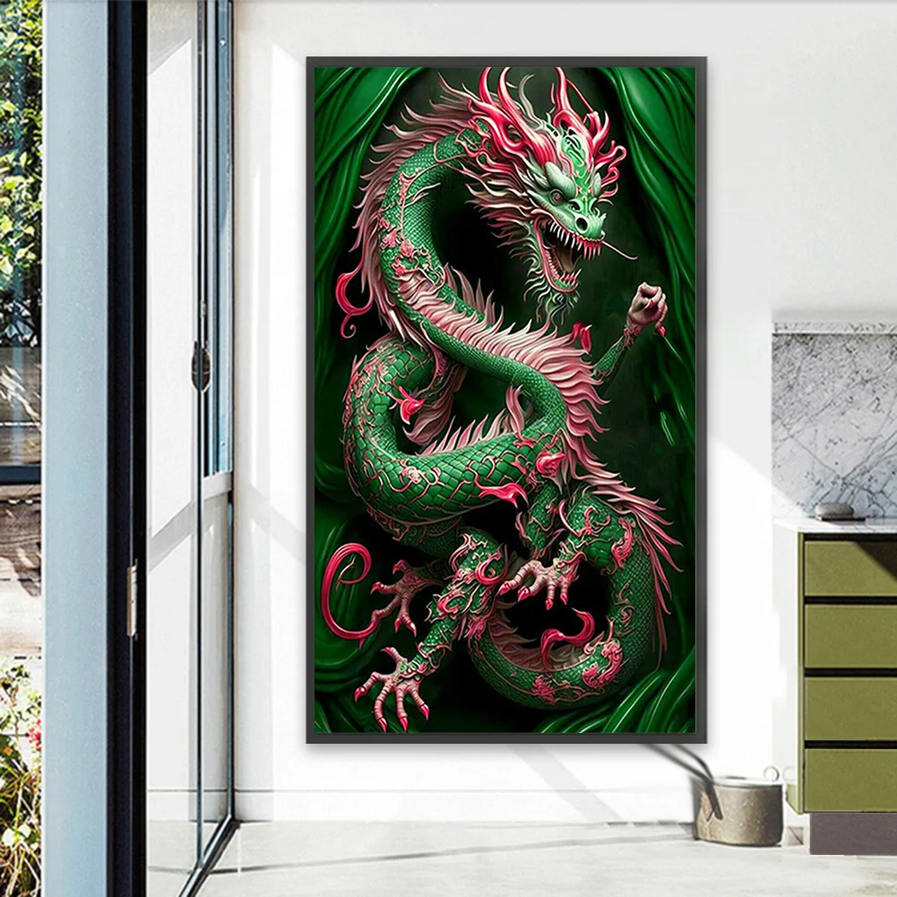 Partial AB Diamond Painting - Full Round Drill - Dragon(Canvas|45*75cm)