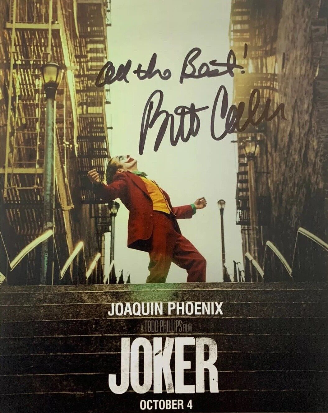 BRETT CULLEN HAND SIGNED 8x10 Photo Poster painting JOKER MOVIE THOMAS WAYNE AUTOGRAPHED RARE