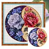 (Multi-Style) Peony Flower-11CT Stamped Cross Stitch 40*40cm/15.75*15.75in tapestrymarket
