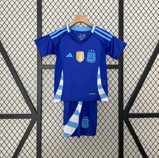 2024 Argentina Away Kids Kit Football Jersey Thai Quality