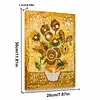 (20x30cm)DIY Flower Vase Framed Handmade Pearl Painting Art Craft Kit Living Home Decor