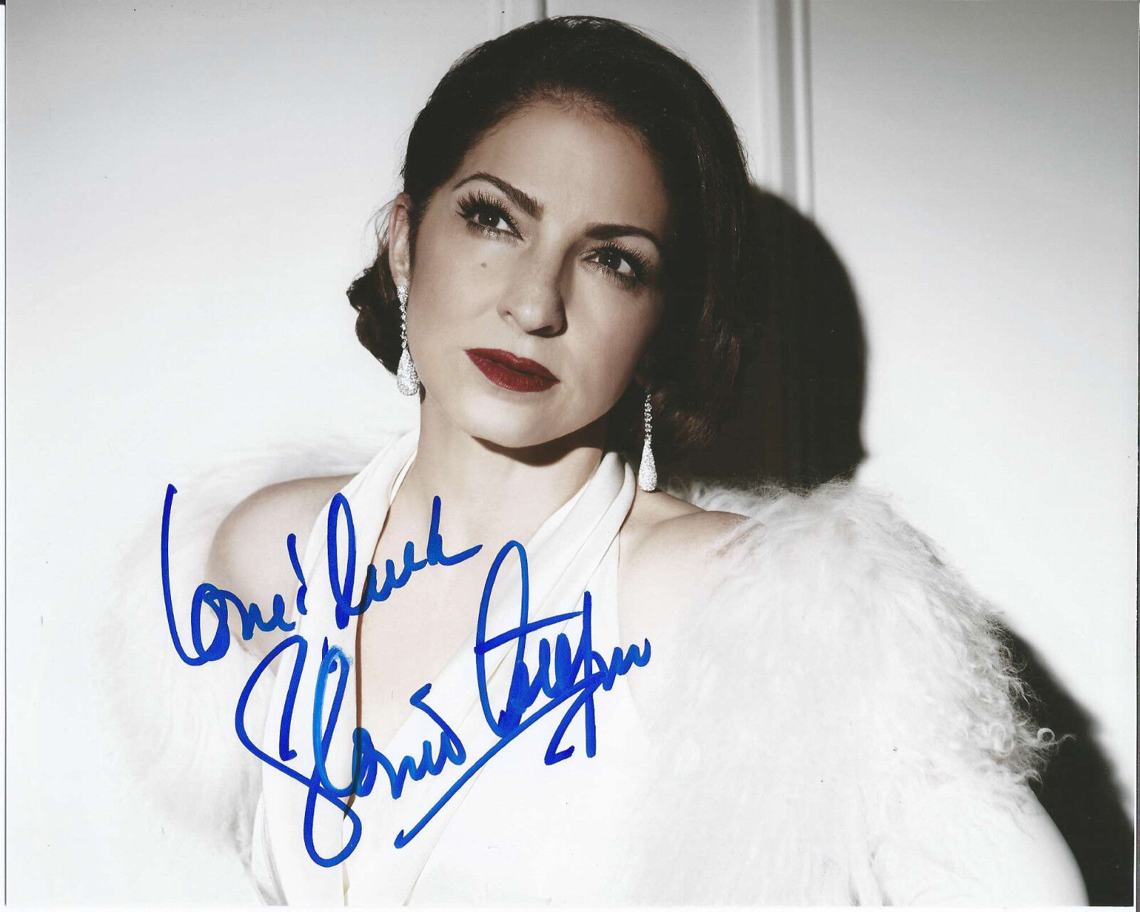 GLORIA ESTEFAN HAND SIGNED AUTHENTIC 8X10 Photo Poster painting w/COA MIAMI SOUND MACHINE