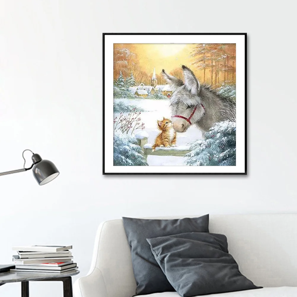 Diamond Painting - Full Round Drill - Donkey(40*40cm)