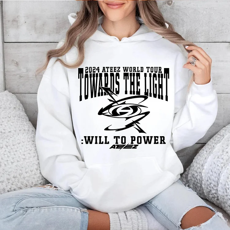 2024 ATEEZ World Tour Towards the Light: Will to Power Design Hoodie officialateezshop