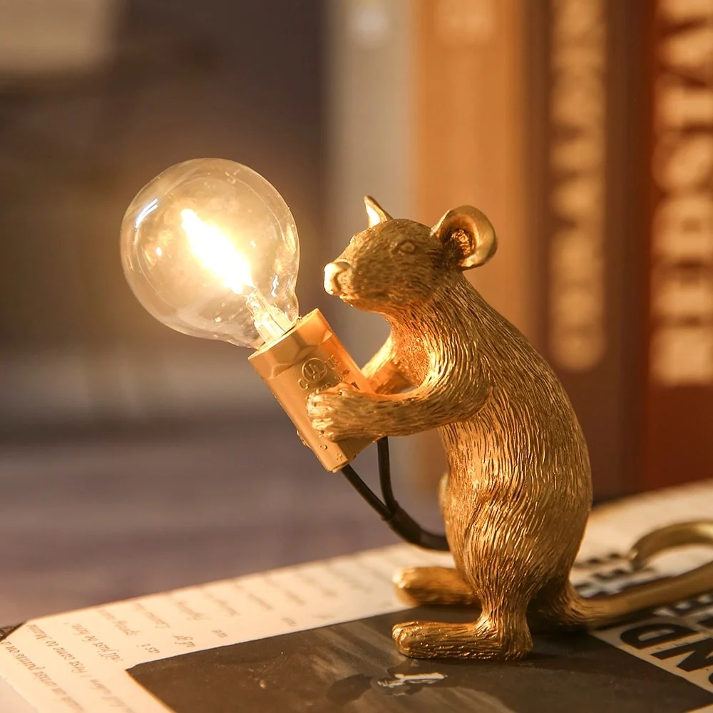 Modern Resin Mouse Led Night Lights