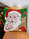 Christmas-DIY Latch Hook Rug Pillowcase Kits 43*43cm