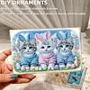 2pcs DIY 5d Diamond Painting Acryl Schmuckschatulle Kit Geschenk f&uuml;r Erwachsene (Katze)