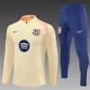 Barcelona 25-26 1/4 Zip Tracksuit Beige Player Version Chandal